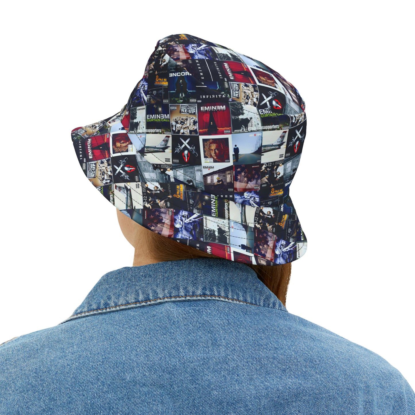 Eminem Album Art Cover Collage Bucket Hat