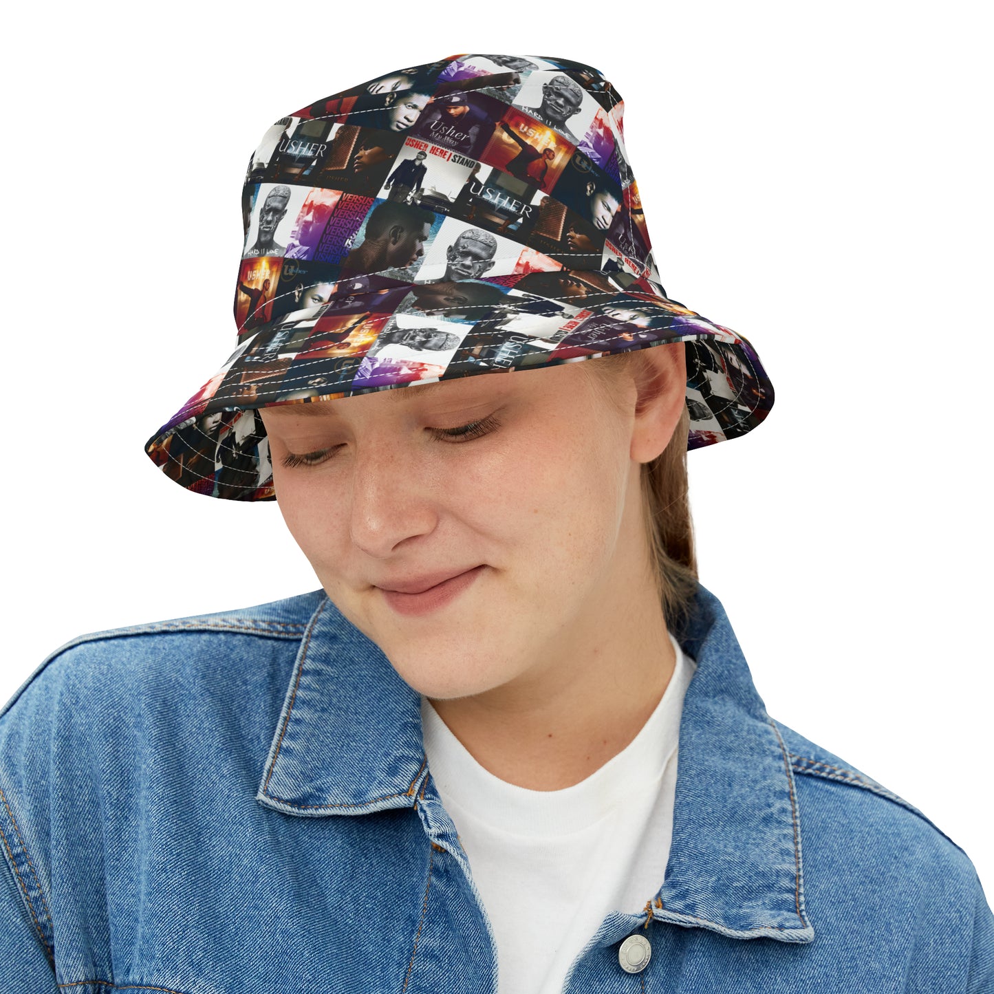 Usher Album Cover Art Mosaic Bucket Hat