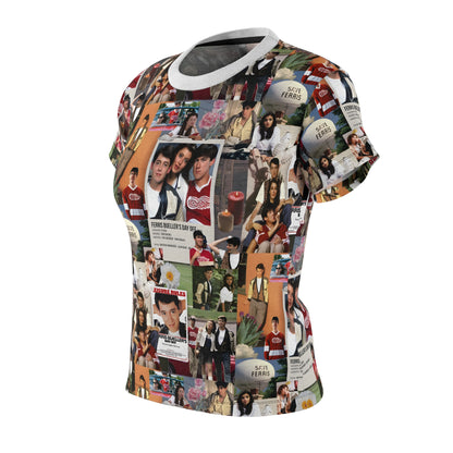 Ferris Bueller's Day Off Movie Montage Women's Cut & Sew Tee