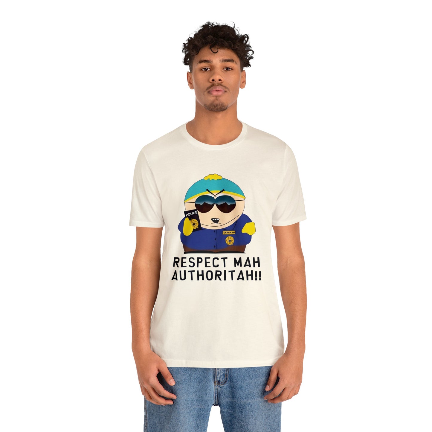 South Park Cartman Respect Mah Autheritah! Unisex Jersey Short Sleeve Tee