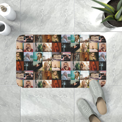 Sabrina Carpenter Album Cover Collage Memory Foam Bath Mat