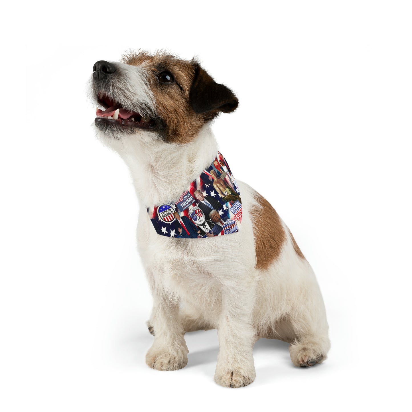 Donald Trump 2024 MAGA Montage Pet Bandana Collar