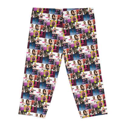 Miley Cyrus Album Cover Collage Women's Capri Leggings