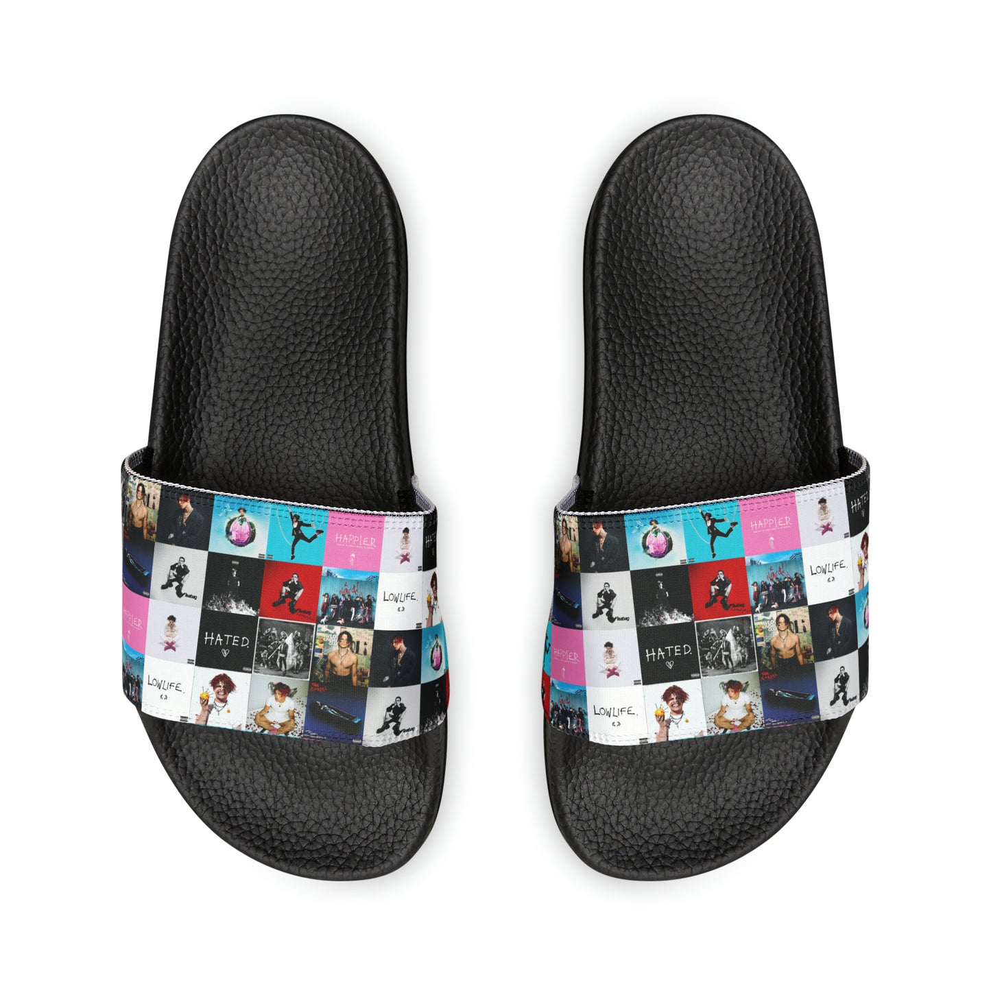 YUNGBLUD Album Cover Art Collage Youth Slide Sandals