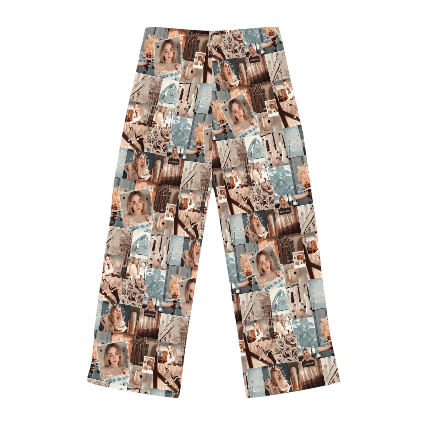 Sabrina Carpenter Peachy Princess Collage Women's Pajama Pants