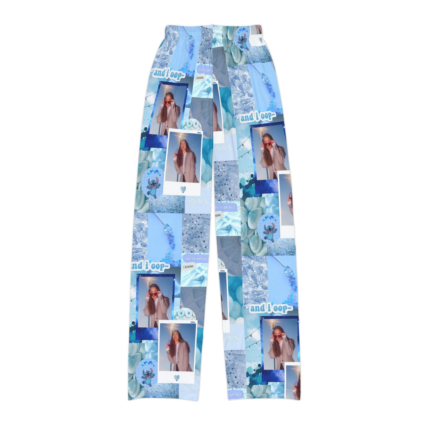 Olivia Rodrigo Light Blue Aesthetic Collage Kids Pajama Pants