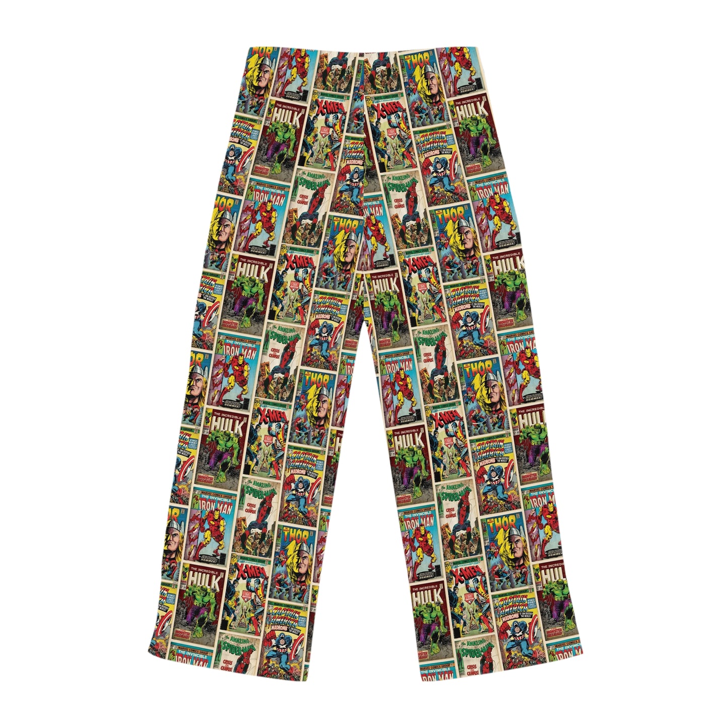 Marvel Comic Book Cover Collage Women's Pajama Pants