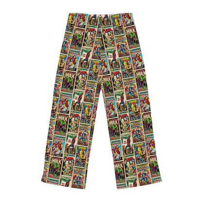 Marvel Comic Book Cover Collage Women's Pajama Pants