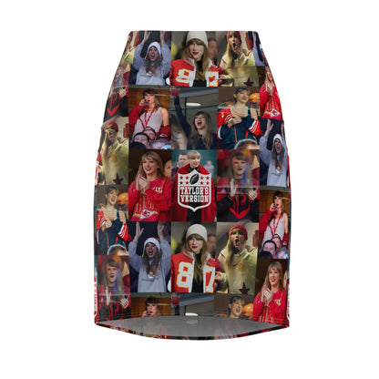 Taylor Swift Chiefs Fan Taylor's Version Women's Pencil Skirt