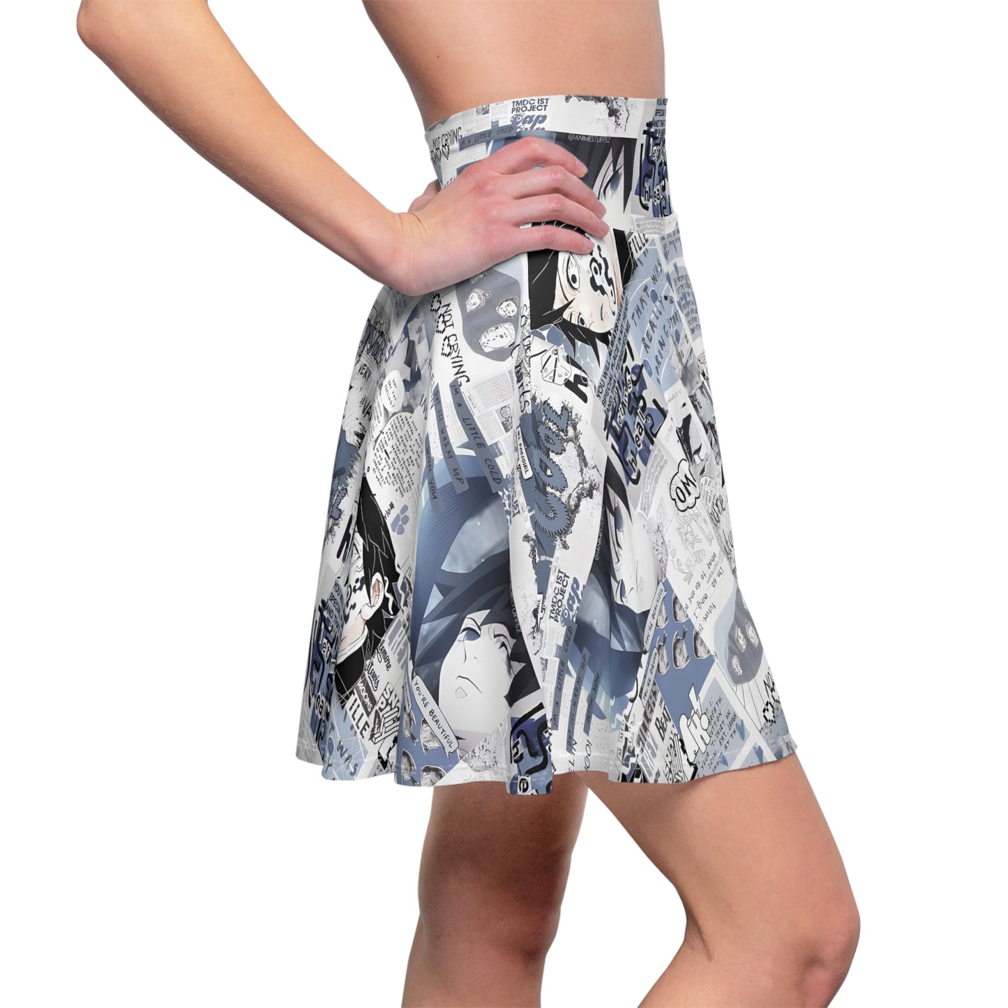 Demon Slayer Giyu Aesthetic Collage Women's Skater Skirt