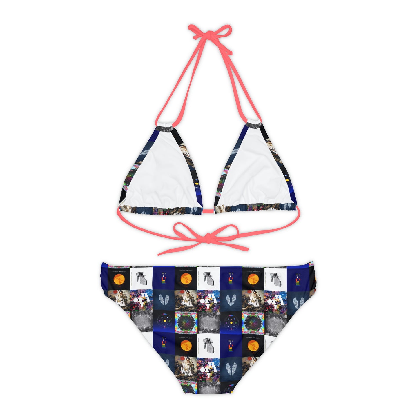 Coldplay Album Cover Collage Strappy Bikini Set