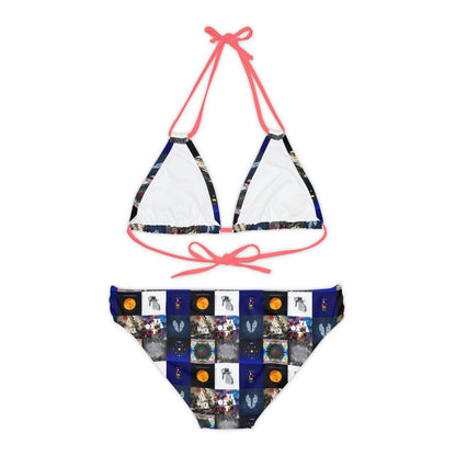 Coldplay Album Cover Collage Strappy Bikini Set