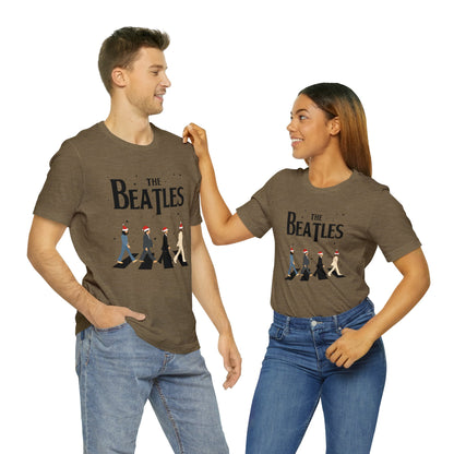 The Beatles Abbey Road Santas Unisex Jersey Short Sleeve Tee Shirt