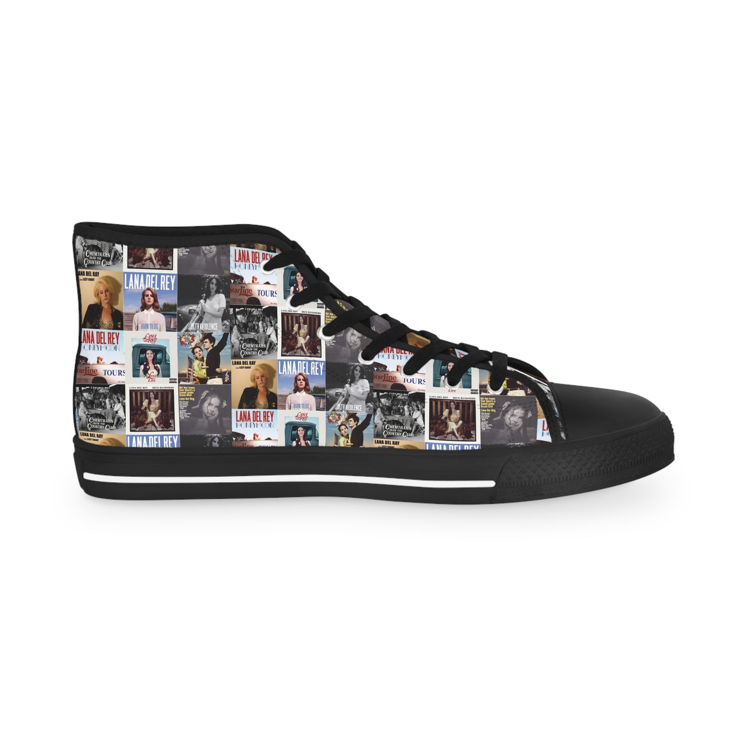 Lana Del Rey Album Cover Collage Men's High Top Sneakers