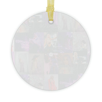 Ava Max Belladonna Photo Collage Glass Ornaments