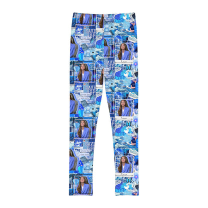 Olivia Rodrigo Blue Aesthetic Collage Youth Leggings