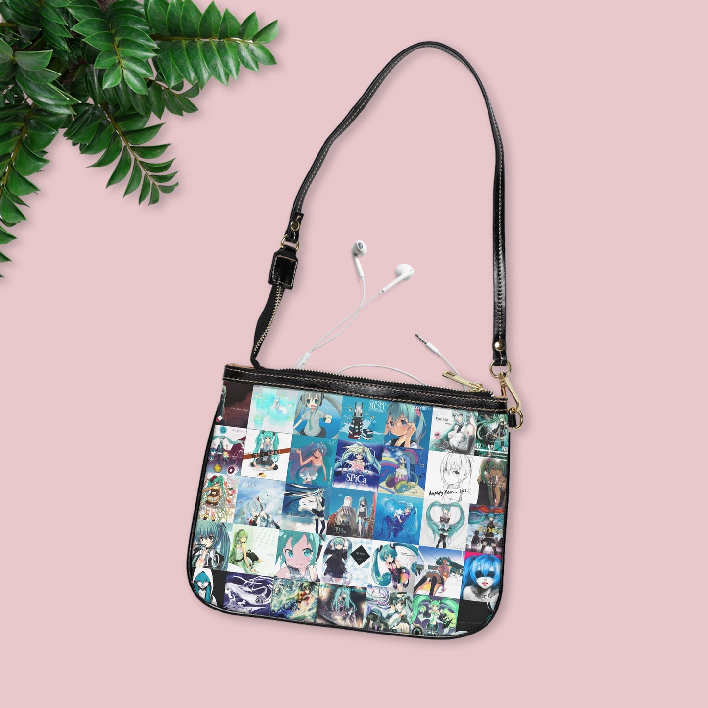 Hatsune Miku Album Cover Collage Small Shoulder Bag