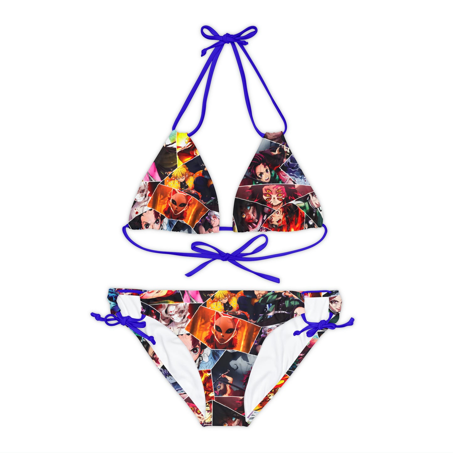 Demon Slayer Reflections Collage Strappy Bikini Set