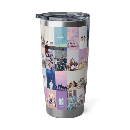 BTS Pastel Aesthetic Collage Vagabond 20oz Tumbler