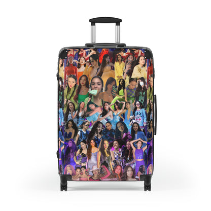 Olivia Rodrigo Rainbow Collage Suitcase