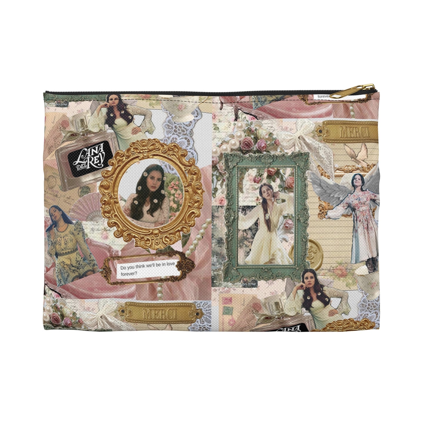 Lana Del Rey Victorian Collage Accessory Pouch