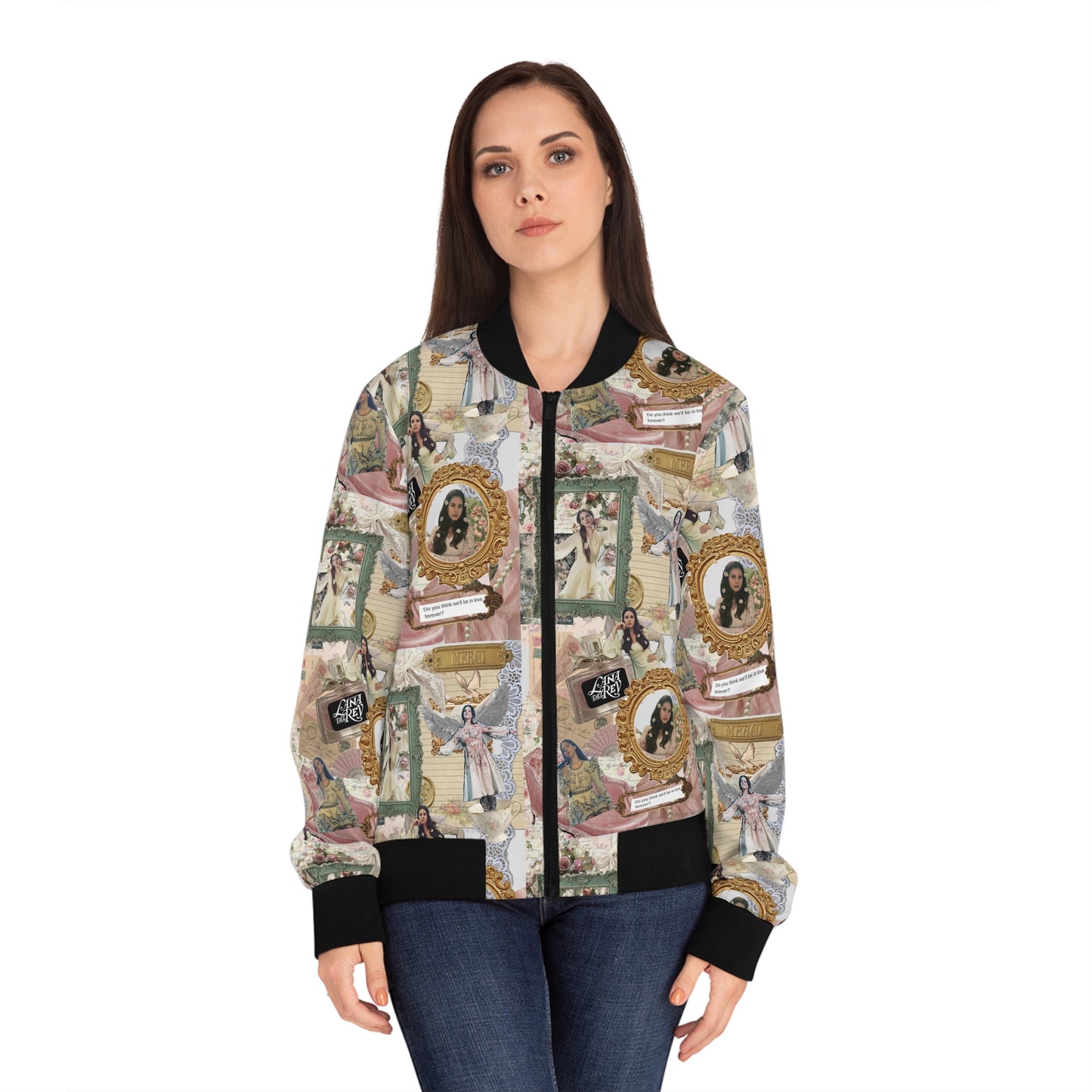 Lana Del Rey Victorian Collage Women's Bomber Jacket