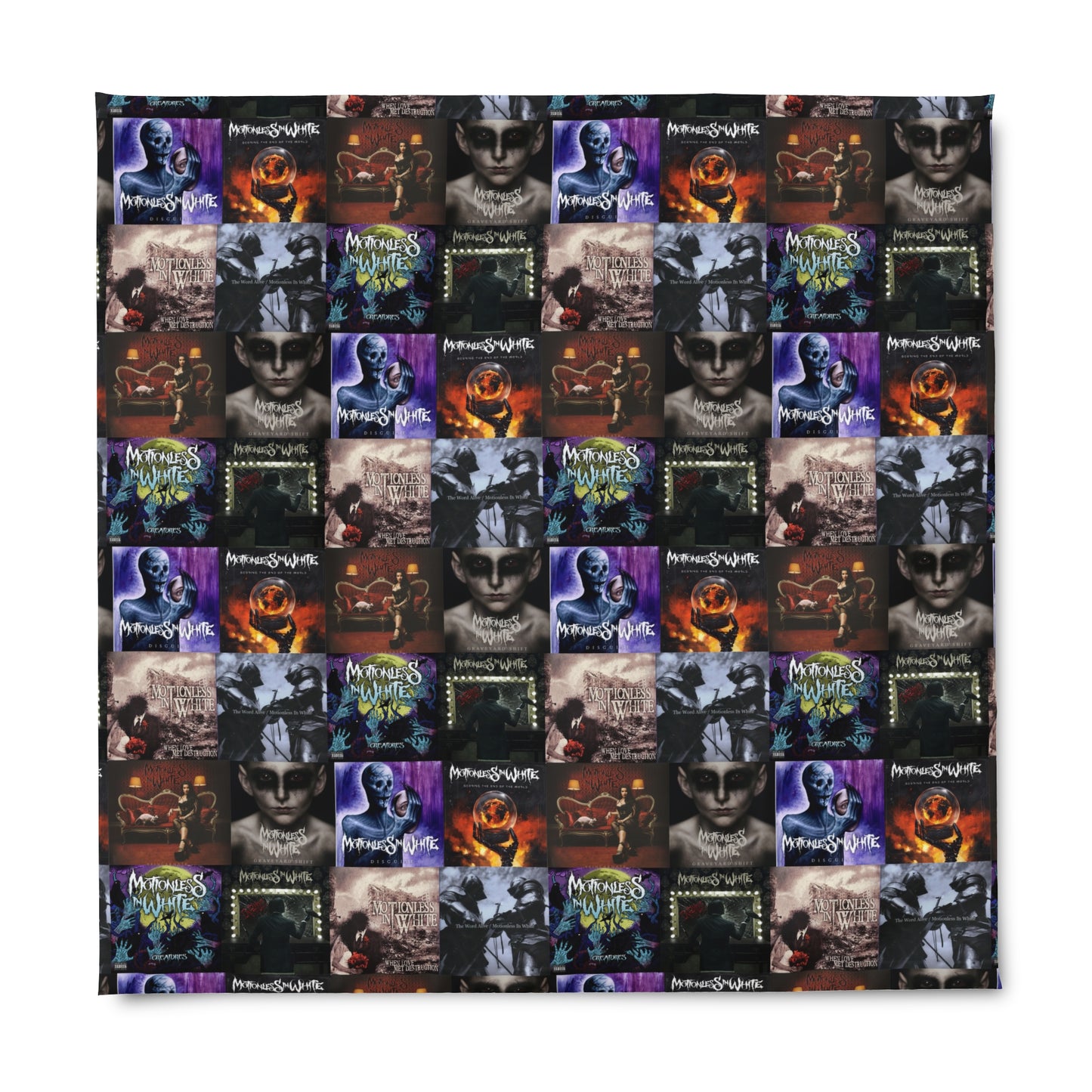 Motionless In White Album Cover Collage Duvet Cover