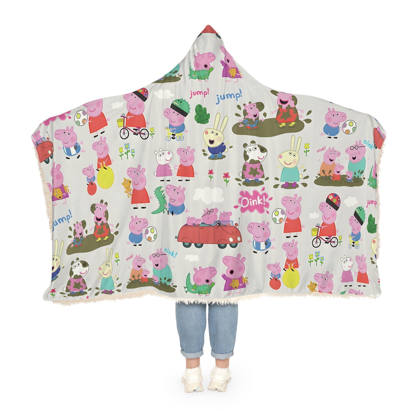 Peppa Pig Oink Oink Collage Snuggle Blanket