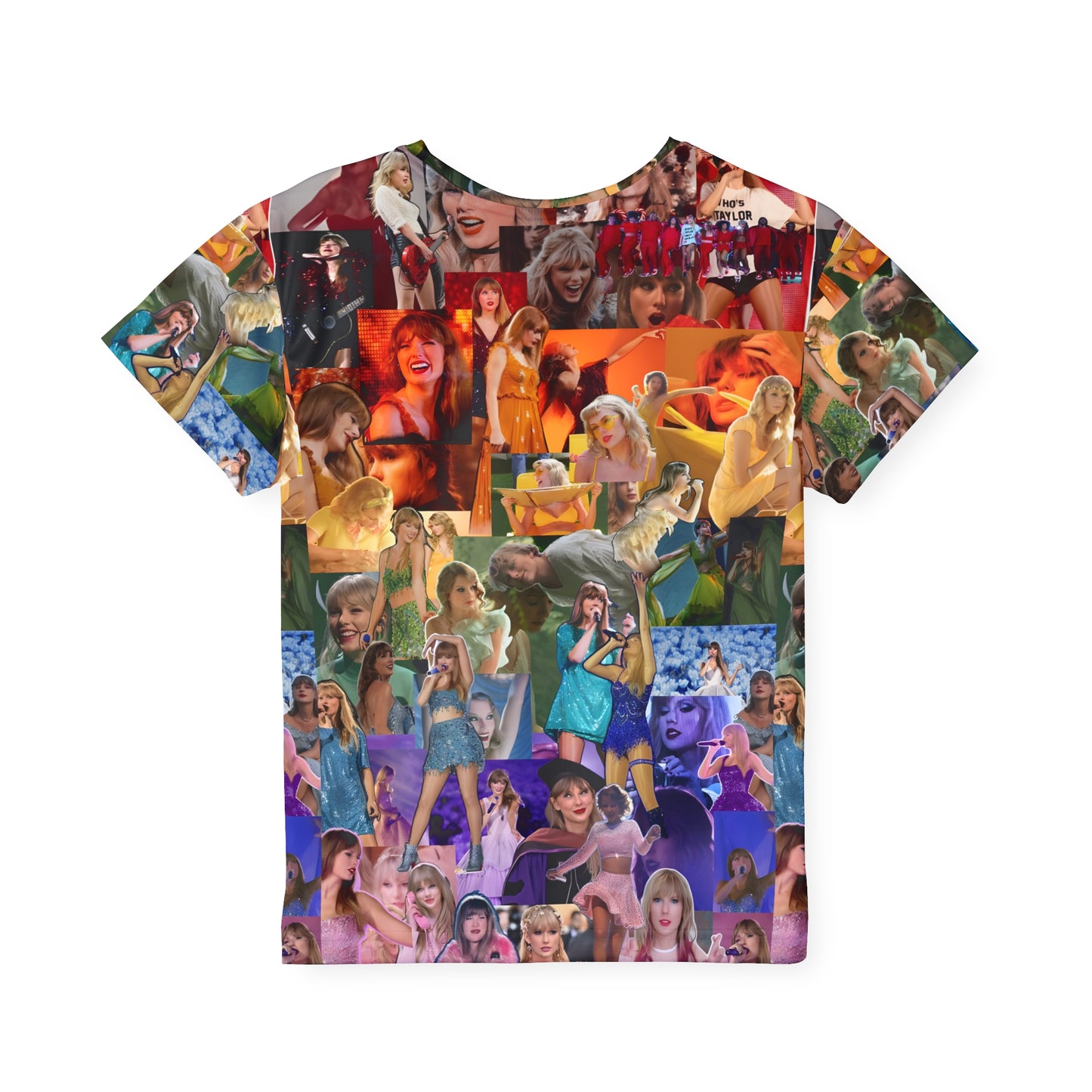 Taylor Swift Rainbow Photo Collage Kids Sports Jersey