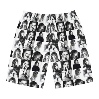 Taylor Swift Reputation Mosaic Men's Board Shorts