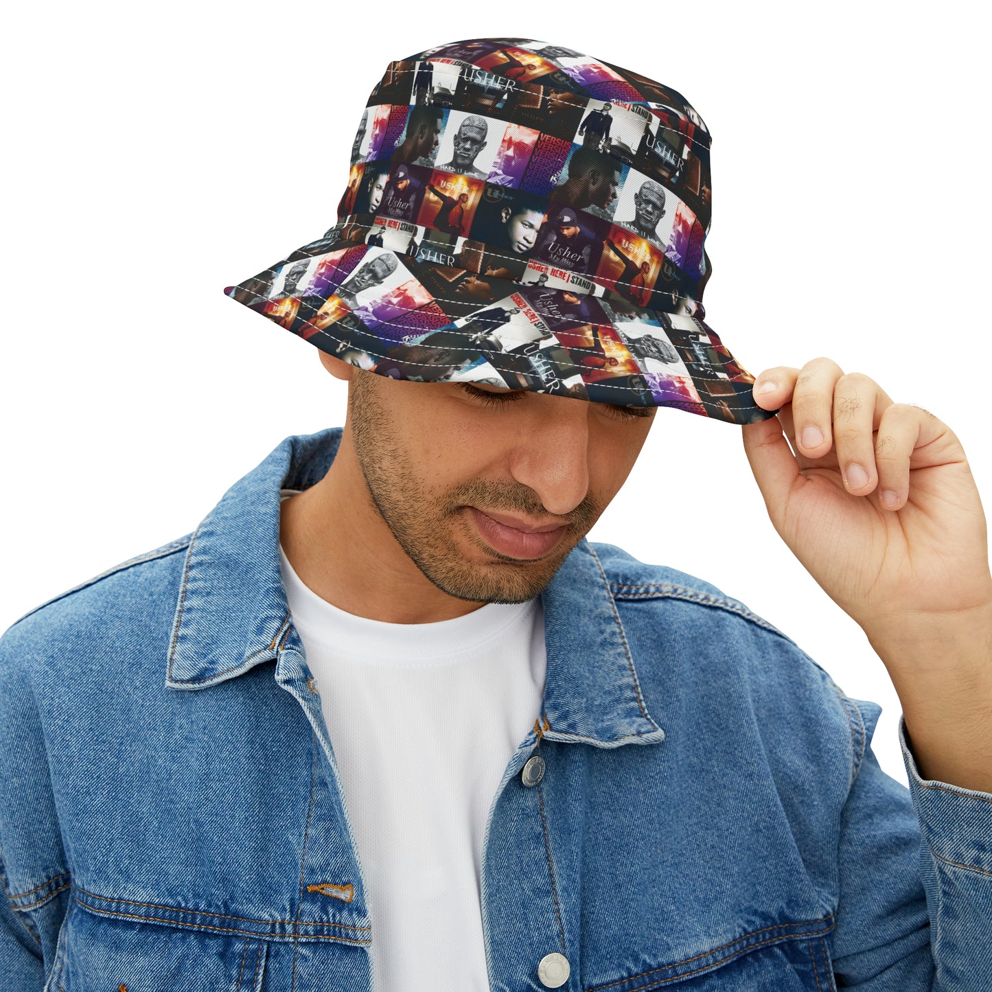 Usher Album Cover Art Mosaic Bucket Hat