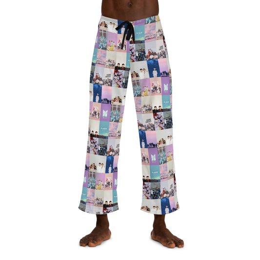 BTS Pastel Aesthetic Collage Men's Pajama Pants