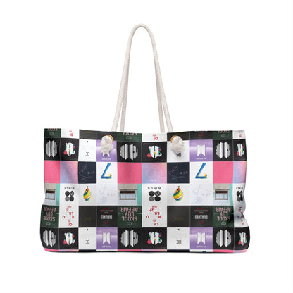 BTS Album Cover Art Collage Weekender Bag