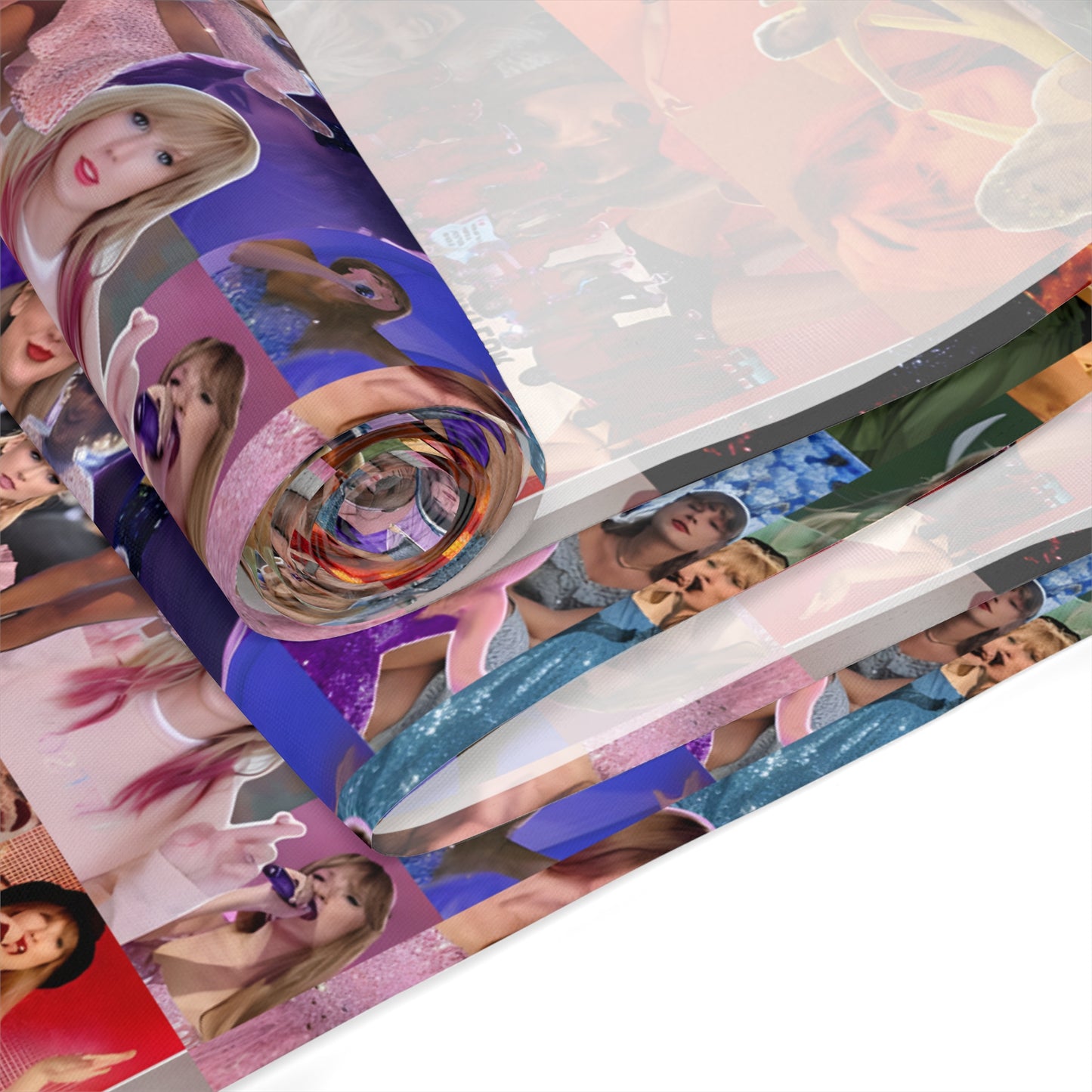 Taylor Swift Rainbow Photo Collage Table Runner