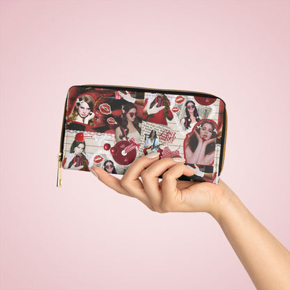 Lana Del Rey Cherry Coke Collage Zipper Wallet