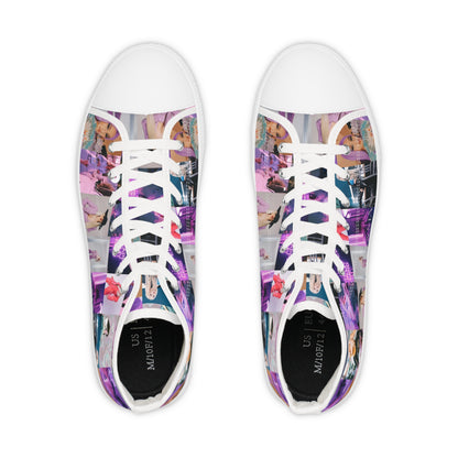 Ava Max Belladonna Photo Collage Men's High Top Sneakers