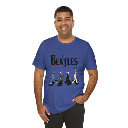 The Beatles Abbey Road Santas Unisex Jersey Short Sleeve Tee Shirt