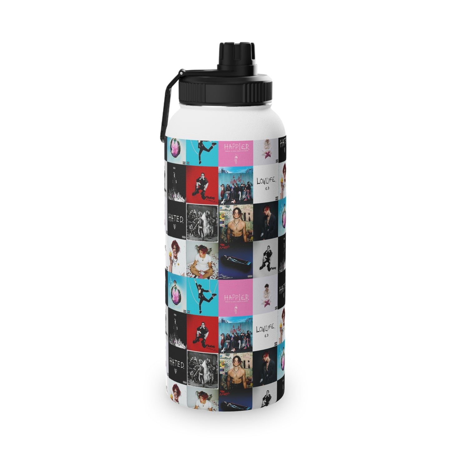 YUNGBLUD Album Cover Art Collage Stainless Steel Sports Lid Water Bottle