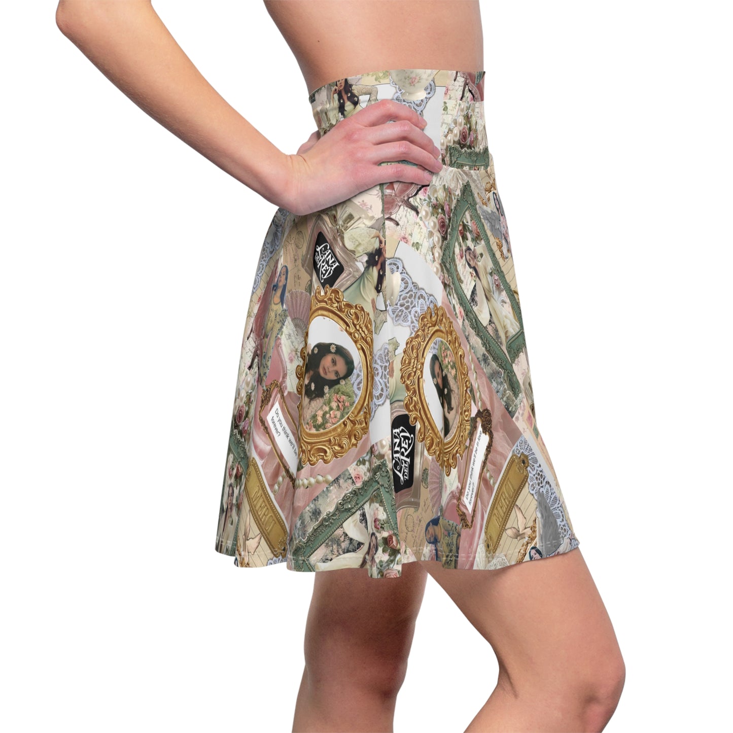 Lana Del Rey Victorian Collage Women's Skater Skirt