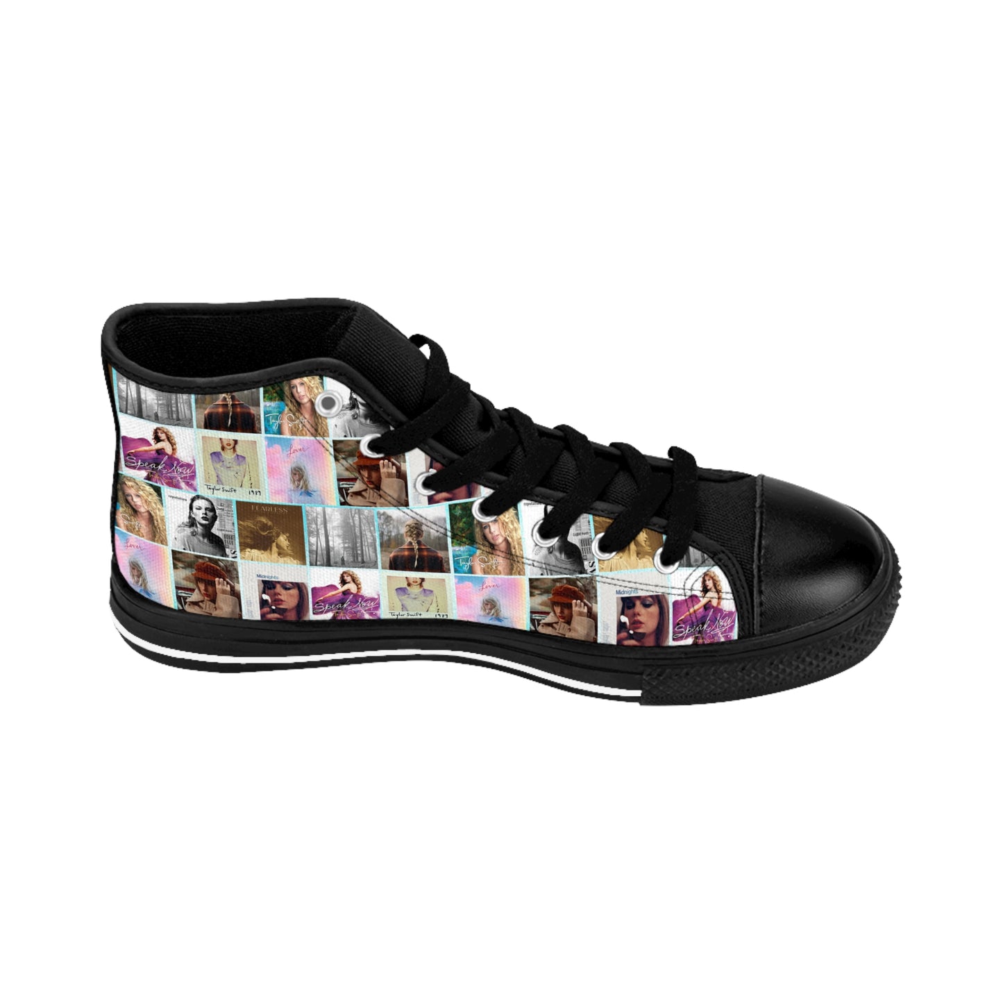 Taylor Swift Album Art Collage Women's Classic Sneakers