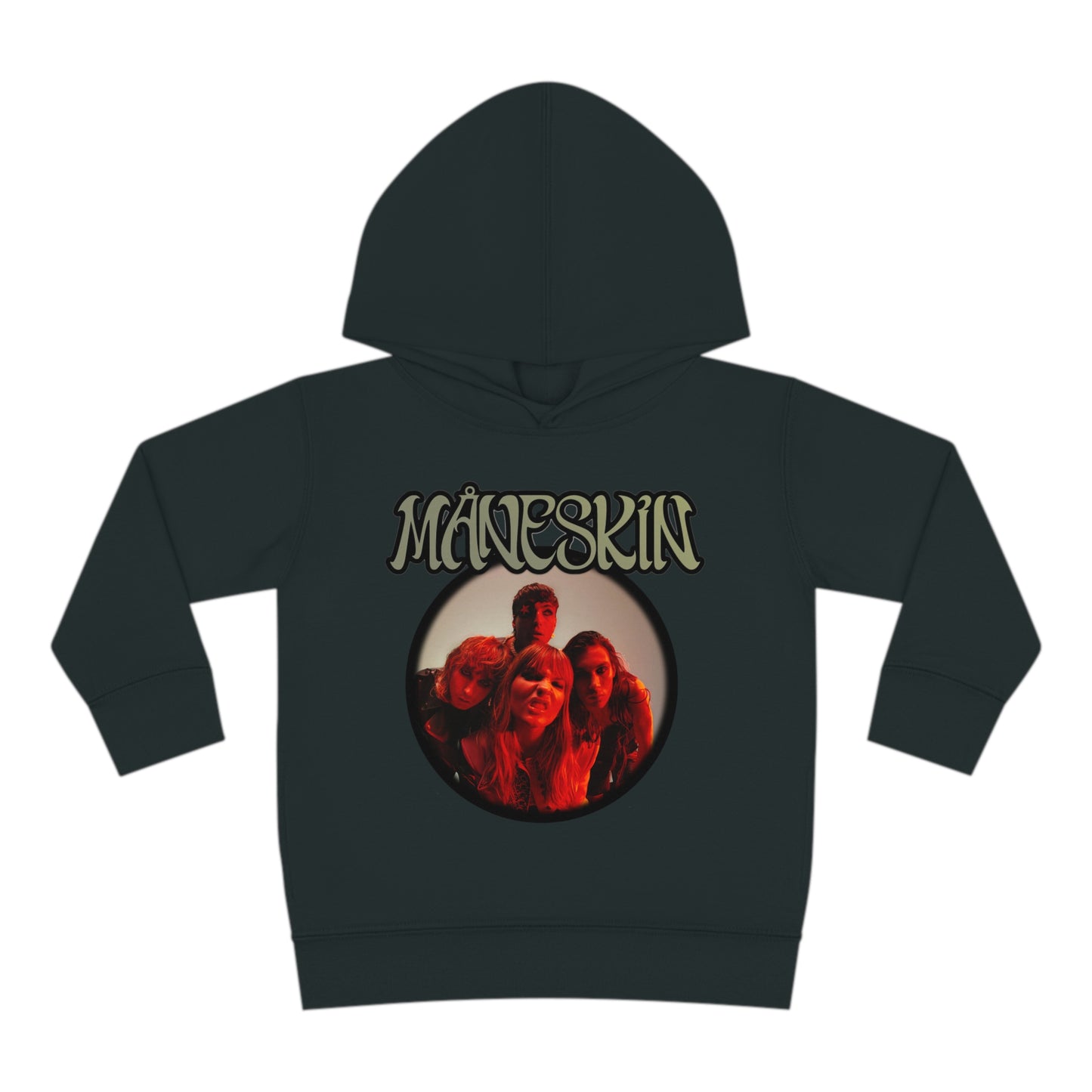 Måneskin Circular Group Photo Toddler Pullover Fleece Hoodie