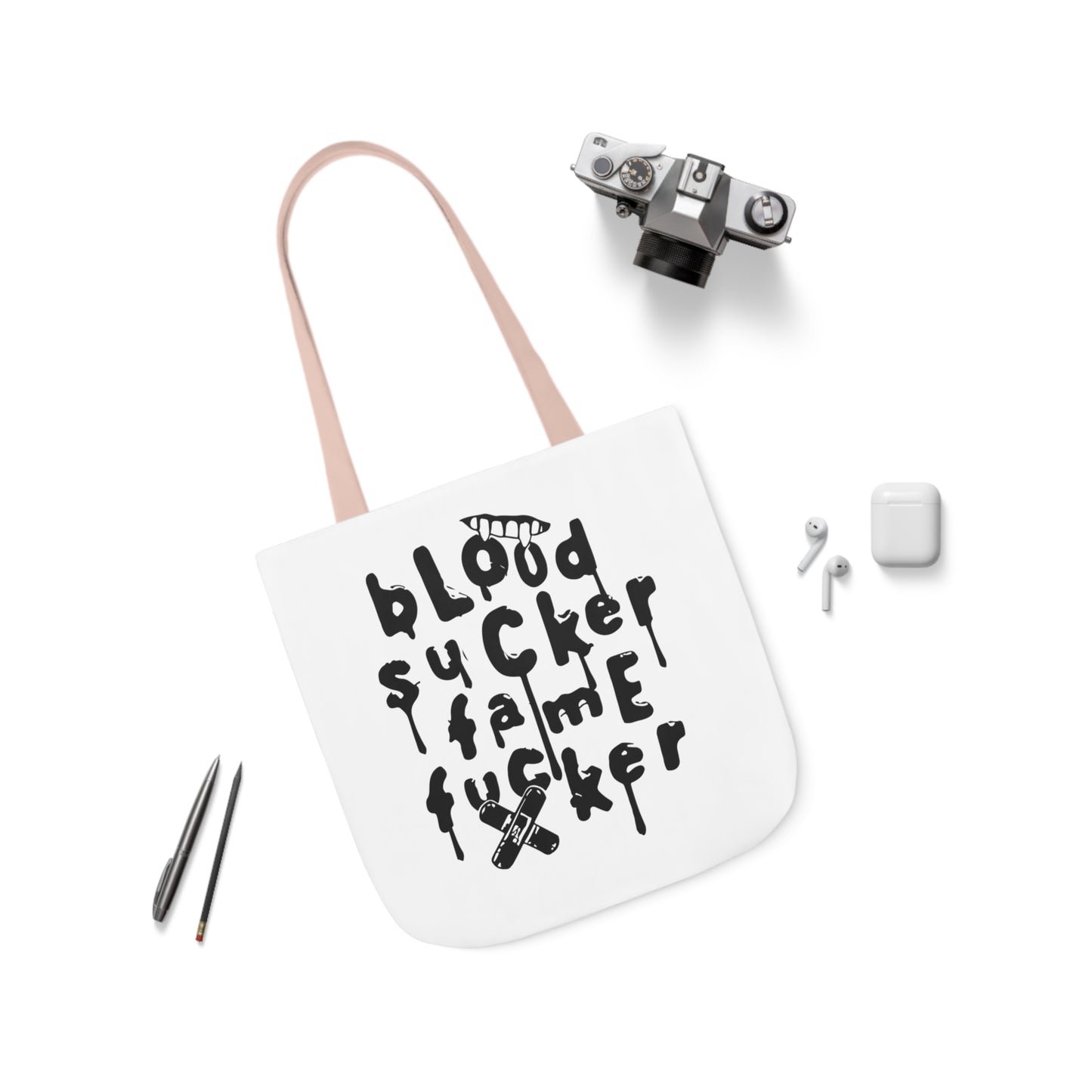 Olivia Rodrigo Blood Sucker Fame Fucker Polyester Canvas Tote Bag