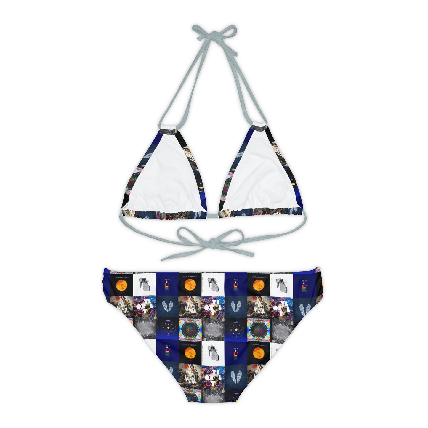 Coldplay Album Cover Collage Strappy Bikini Set