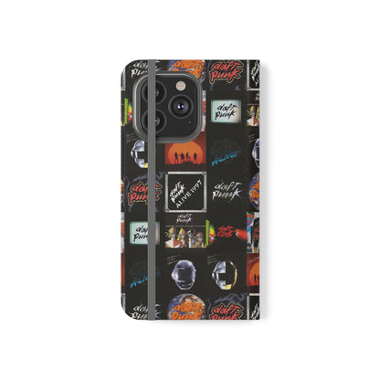 Daft Punk Album Cover Art Collage Phone Flip Case