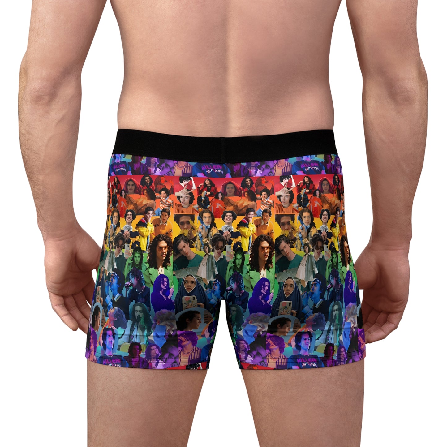 Conan Grey Rainbow Photo Collage Men's Boxer Briefs