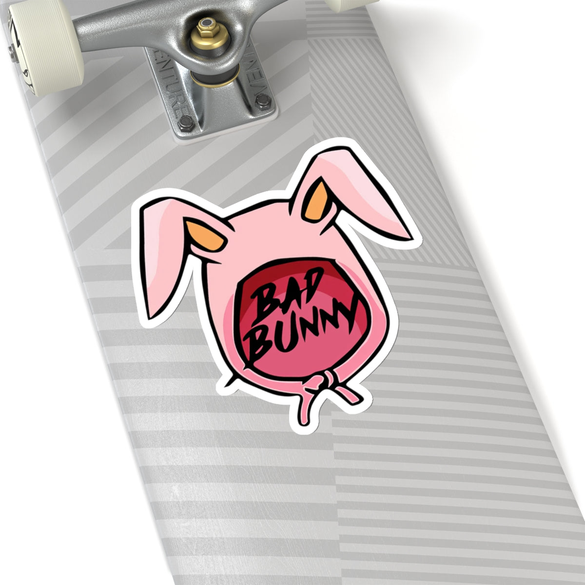 Bad Bunny Hoodie Logo Kiss-Cut Sticker