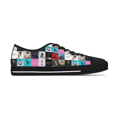 YUNGBLUD Album Cover Art Collage Women's Low Top Sneakers