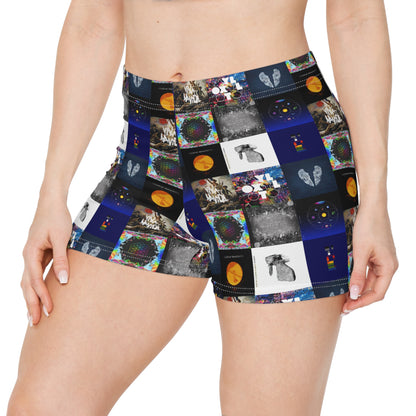 Colplay Album Cover Collage Women's Shorts