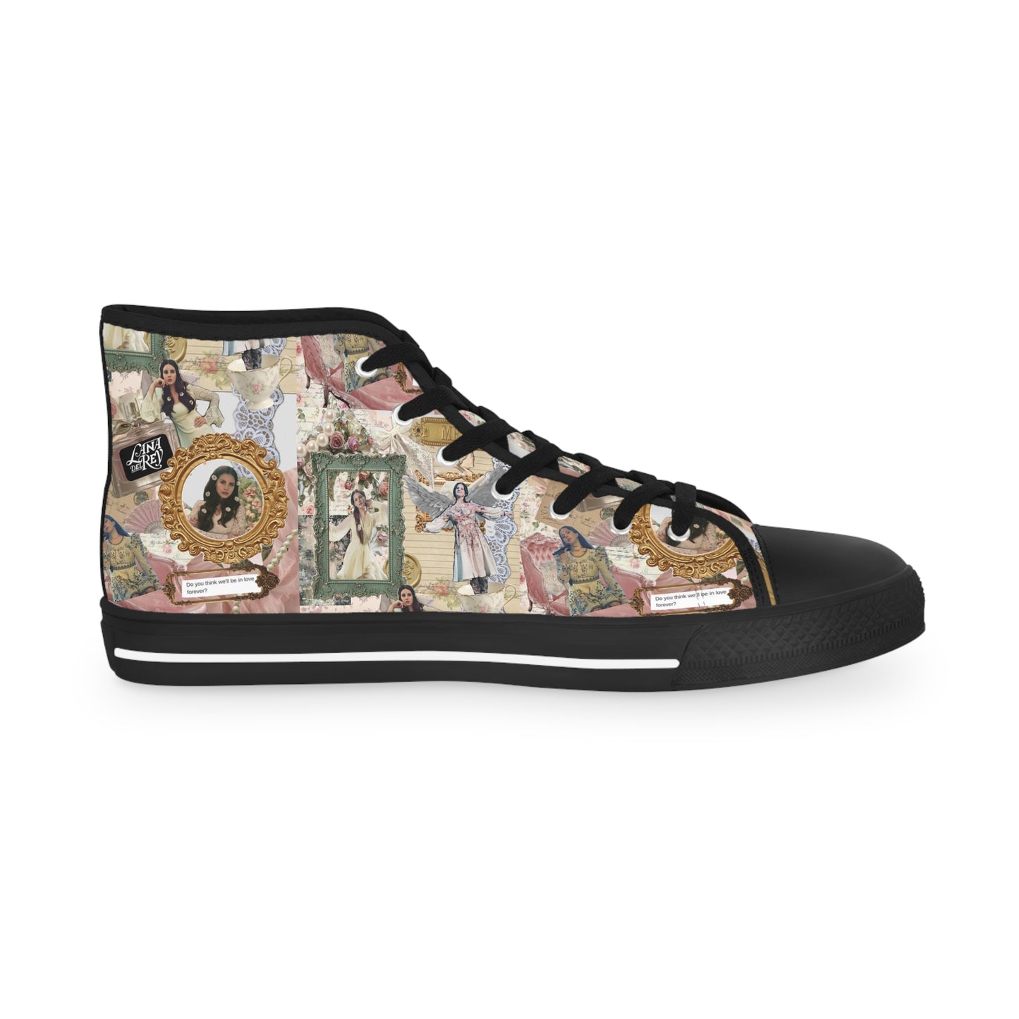 Lana Del Rey Victorian Collage Men's High Top Sneakers