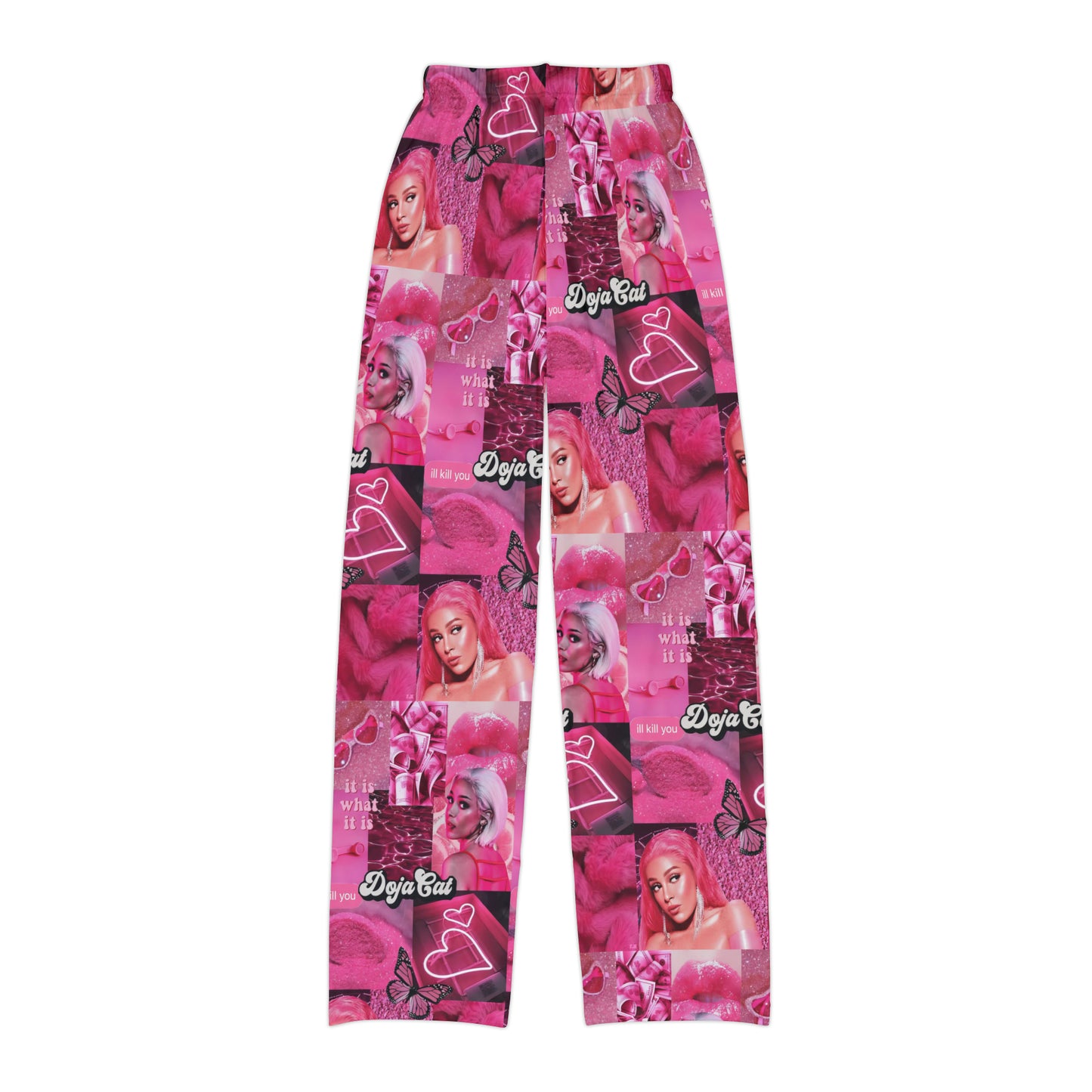 Doja Cat Pink Vibes Collage Kids Pajama Pants